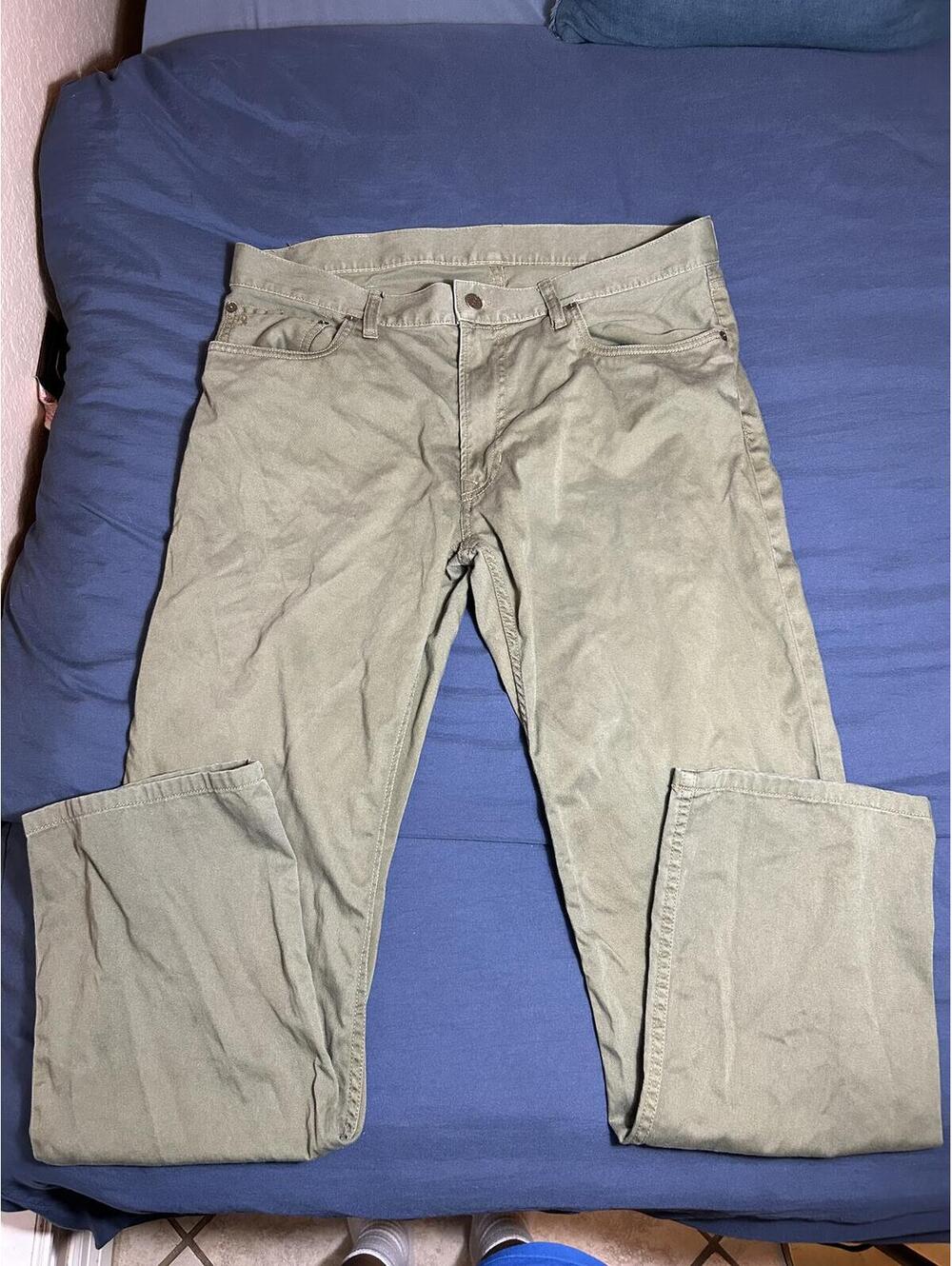 Polo Ralph Lauren Olive Green Cotton Pants 34x30